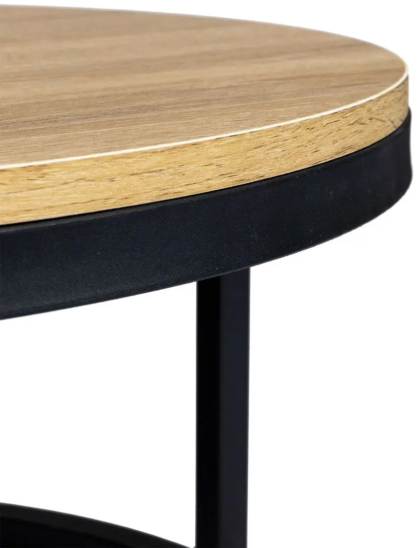 Masa pentru reviste Modern Home PJJCFT0068 (Black/Oak) - 3