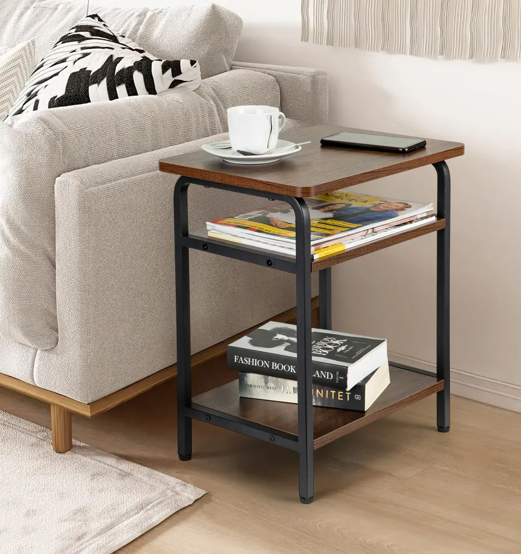 Masa pentru reviste Modern Home YLT-1501-01P (Black/Brown)