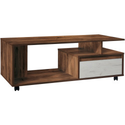 Masa pentru reviste Modern Komfi STJ 120cm (Brandy Castello Oak/Craft Oak White) Thumb