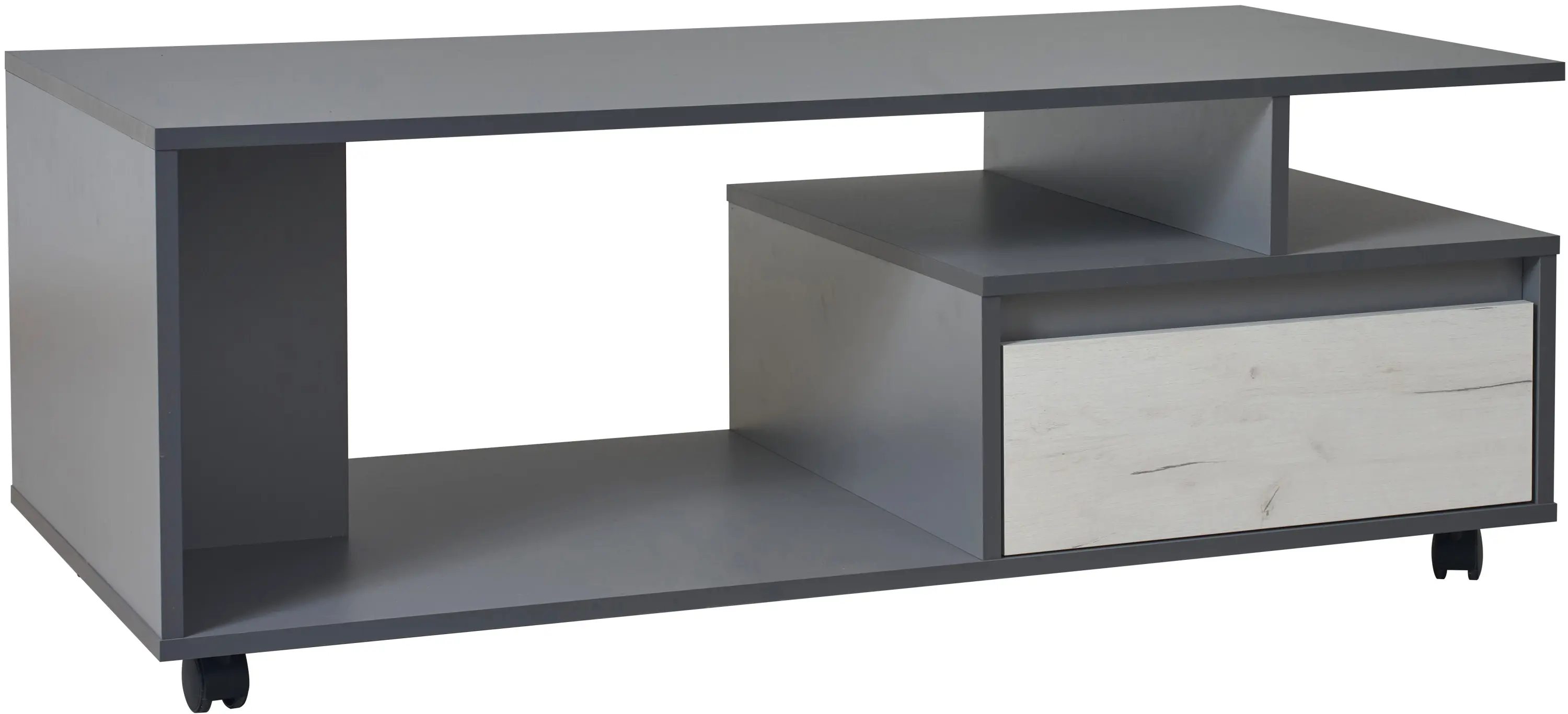 Masa pentru reviste Modern Komfi STJ 120cm (Slate Gray/Craft Oak White)