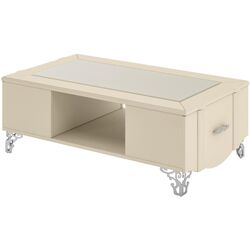 Журнальный столик Неман София МН-025-07 (Крем Глянец/Крем)