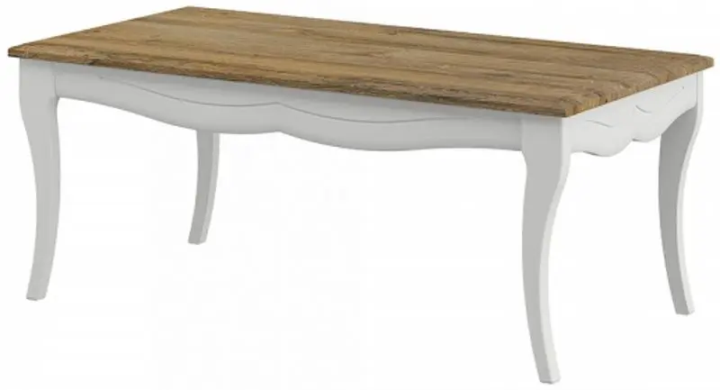 Журнальный столик Неман Тиффани-New МН-041-07 (Белый/Дуб Прованс)