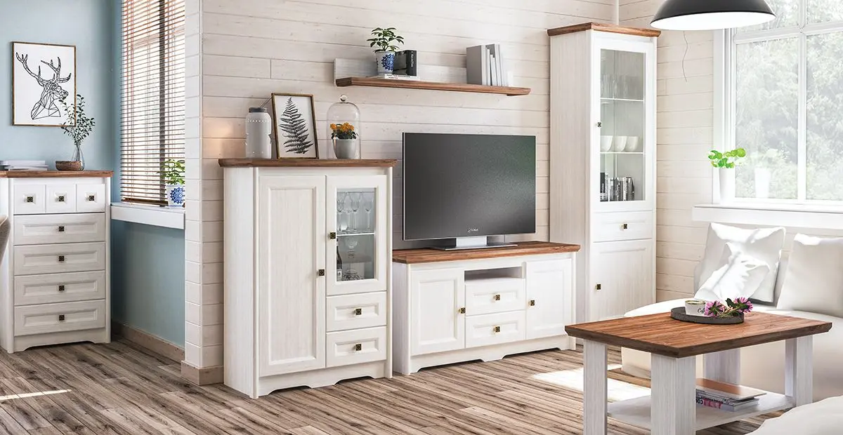 Masa pentru reviste Неман Tivoli МН-035-20 (White Structural/Stirling Oak) - 2