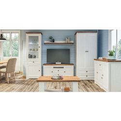 Masa pentru reviste Неман Tivoli МН-035-20 (White Structural/Stirling Oak) Thumb