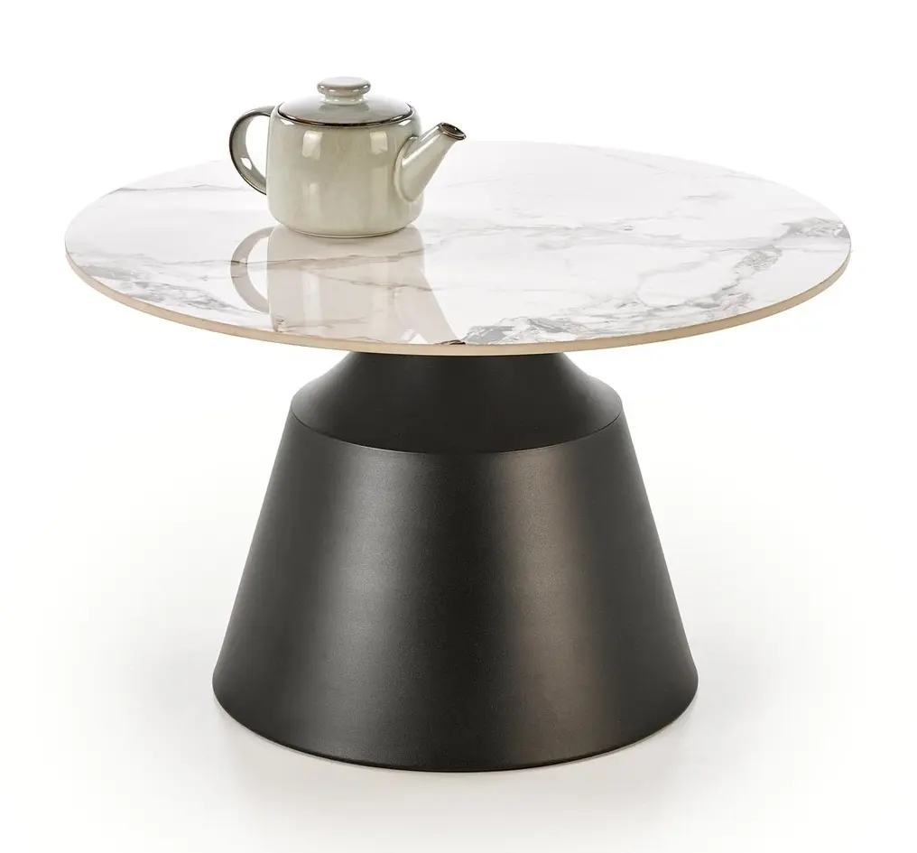 Set mese pentru reviste Halmar Magneta 2pcs (White Marble/Black)