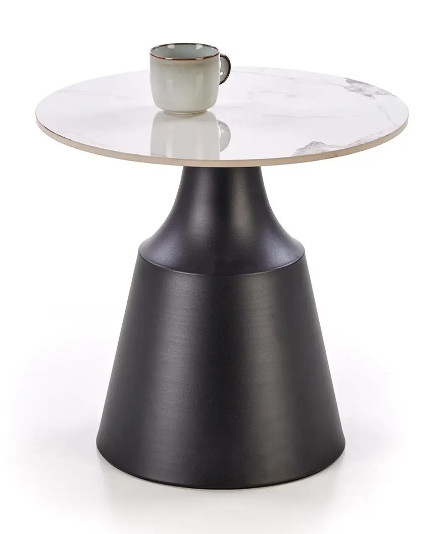 Set mese pentru reviste Halmar Magneta 2pcs (White Marble/Black)