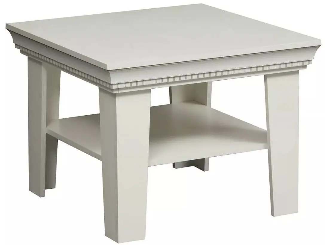 Журнальный столик Олмеко Эльмира 40.09 (Белый/Патина)