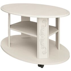 Masa pentru reviste Олмеко Karolina (Woodline Cream/Sandal White/Cream)