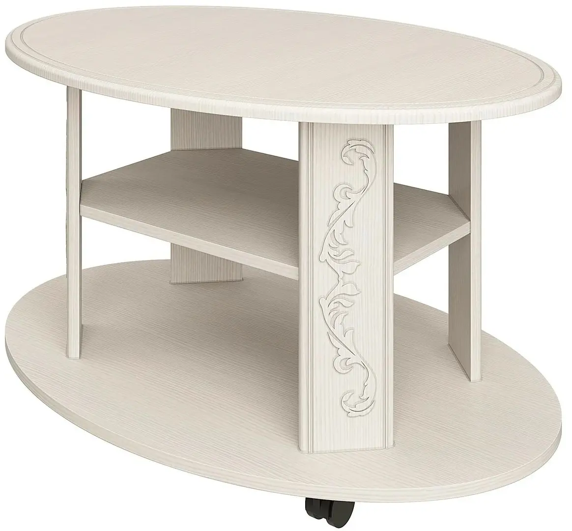 Masa pentru reviste Олмеко Karolina (Woodline Cream/Sandal White/Cream)