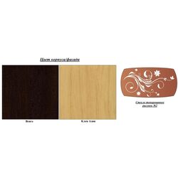 Masa pentru reviste Олмеко Saturn - М01 Wenge/Maple Asia (des. №2) Thumb