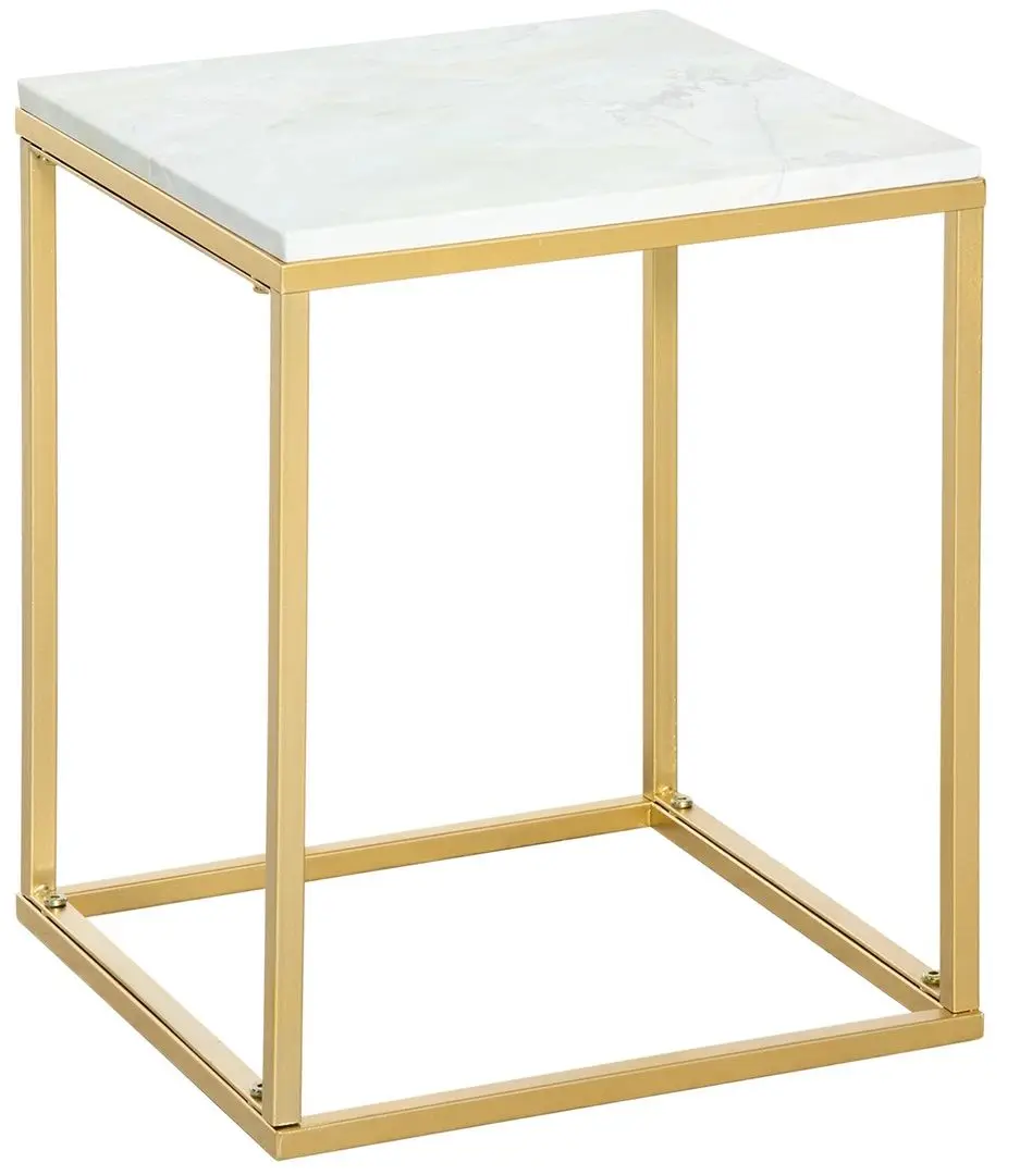 Журнальный столик Outsunny 84B-834GD (Gold/White)