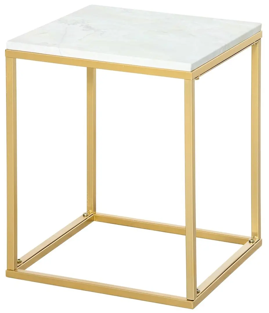 Журнальный столик Outsunny 84B-834GD (Gold/White)