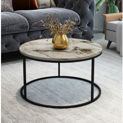 Masa pentru reviste Prestige Efes 60 (Gray Marble/Black)