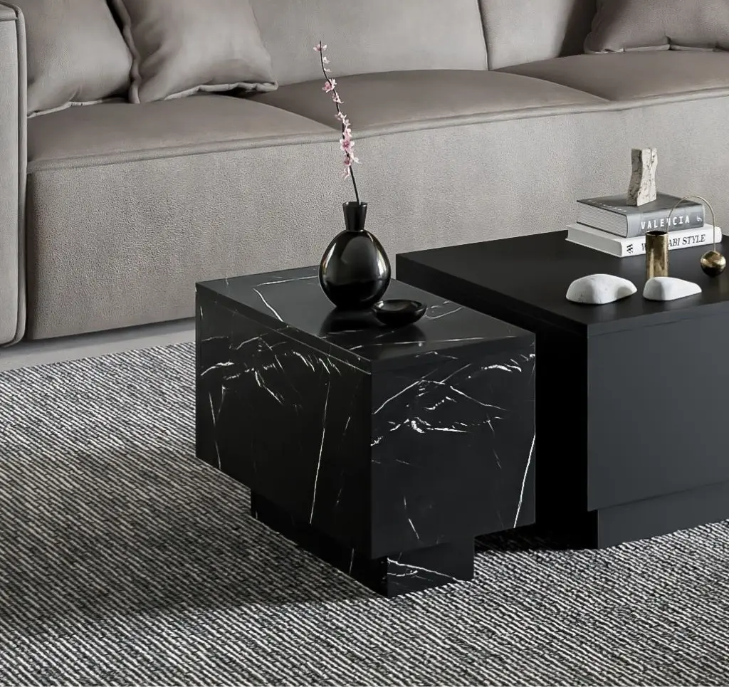 Masa pentru reviste Prospero Moon 30 (Royal Marble Black)