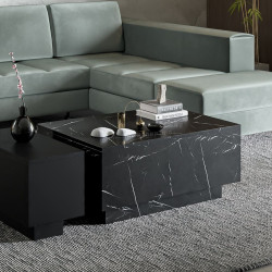 Masa pentru reviste Prospero Moon 90 (Royal Marble Black)