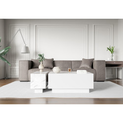 Masa pentru reviste Prospero Moon 90 (White Gloss) Thumb