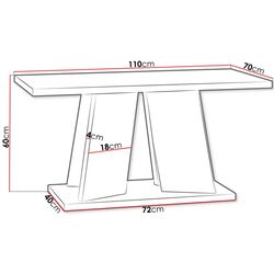 Masa pentru reviste Prospero Viney K350 (White) Thumb