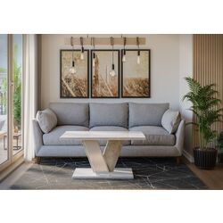 Masa pentru reviste Prospero Viney (White Gloss/Stone) Thumb