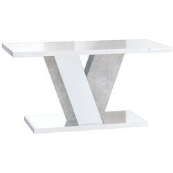 Masa pentru reviste Prospero Viney (White Gloss/Stone) Thumb