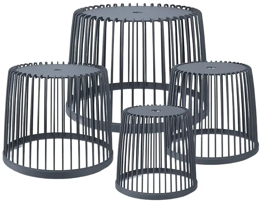 Set mese pentru reviste Prosperplast Clubo 4 (Anthracite)