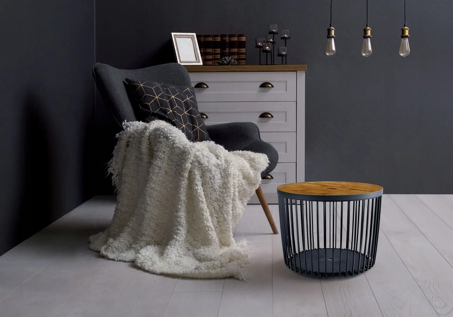 Set mese pentru reviste Prosperplast Clubo (Anthracite) - 3