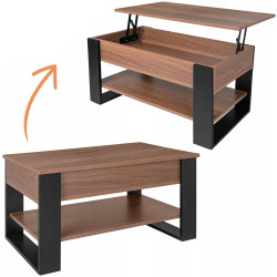Журнальный столик Ruhhy 27849 (Craft Oak/Black) Thumb