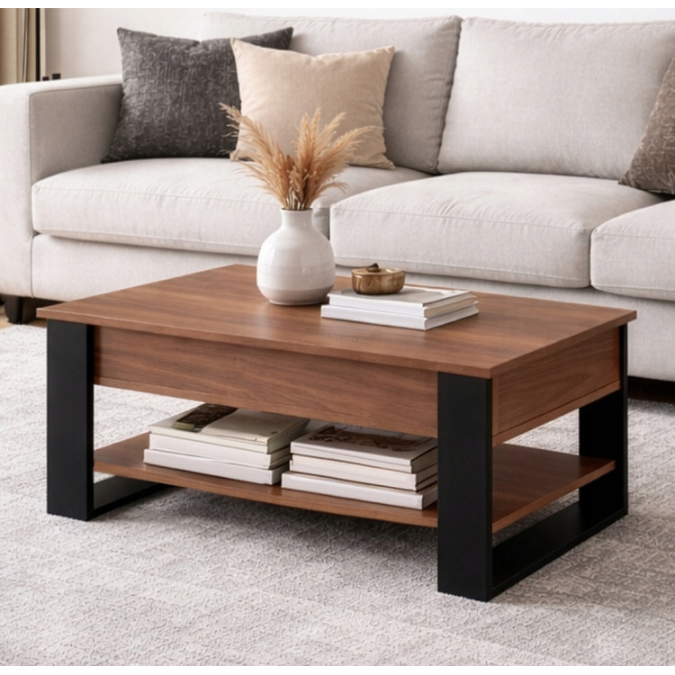 Masa pentru reviste Ruhhy 27849 (Craft Oak/Black)