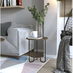 Masa pentru reviste Showdeko Corro Side (Dark Brown)