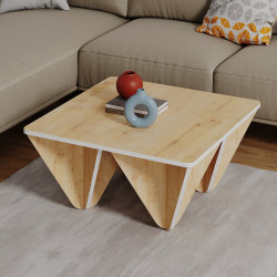 Masa pentru reviste Showdeko Diamond (Oak/White) Thumb