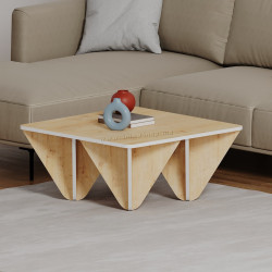 Masa pentru reviste Showdeko Diamond (Oak/White)