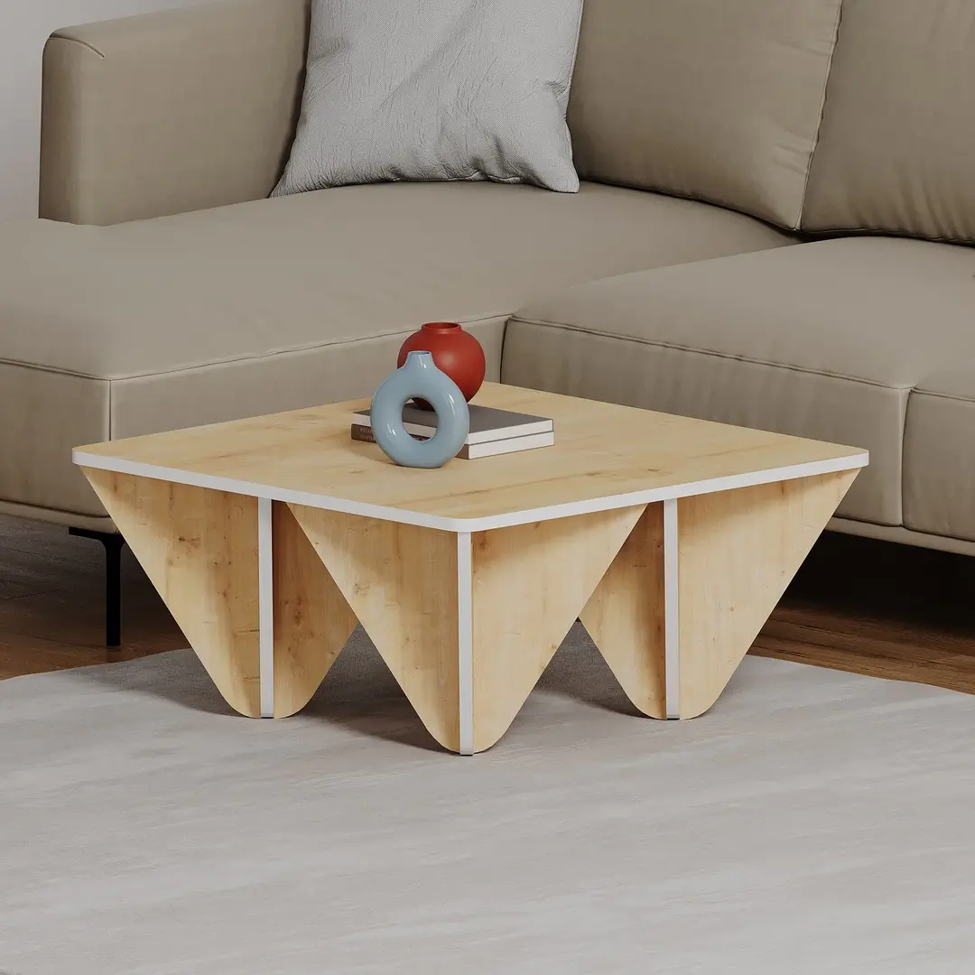 Masa pentru reviste Showdeko Diamond (Oak/White)