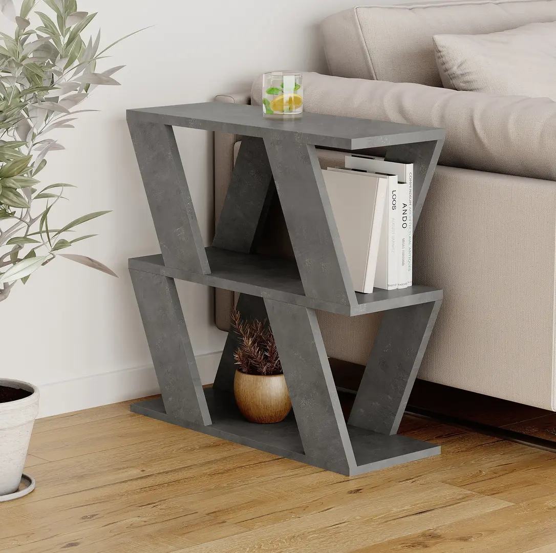Masa pentru reviste Showdeko Lazena (Retro Grey)
