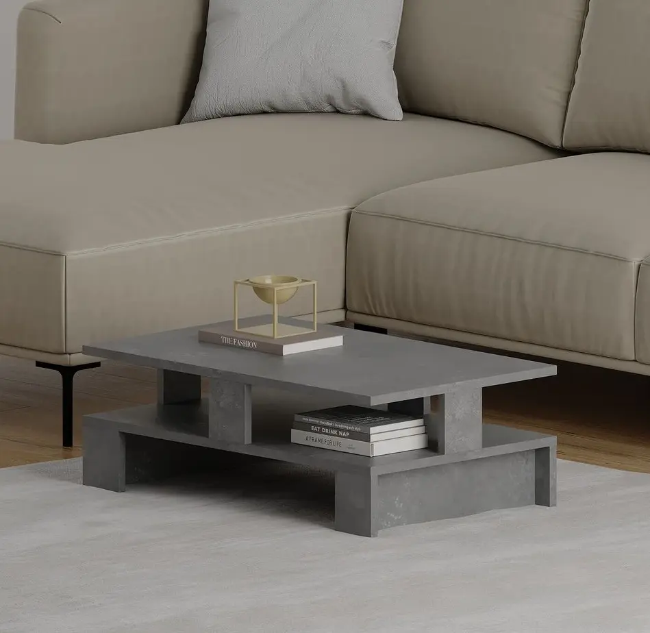 Masa pentru reviste Showdeko Mansu (Retro Grey)