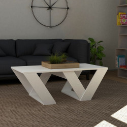 Masa pentru reviste Showdeko Pipra (White) Thumb