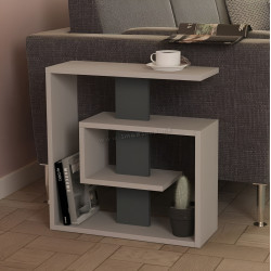 Masa pentru reviste Showdeko Saly (Light Mocha/Anthracite)