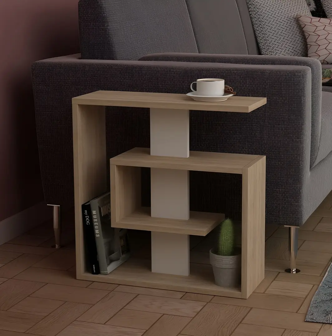 Masa pentru reviste Showdeko Saly (Oak/White)