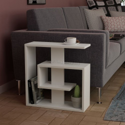 Masa pentru reviste Showdeko Saly (White)