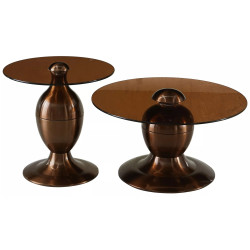 Set mese pentru reviste Signal Cassie (Transparent Brown/Copper) Thumb