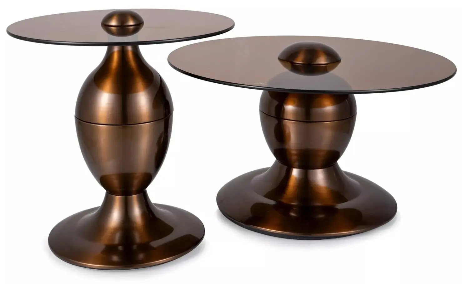 Set mese pentru reviste Signal Cassie (Transparent Brown/Copper)