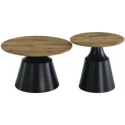 Комплект журнальных столиков Signal Itaka (Artisan Oak/Black) Thumb