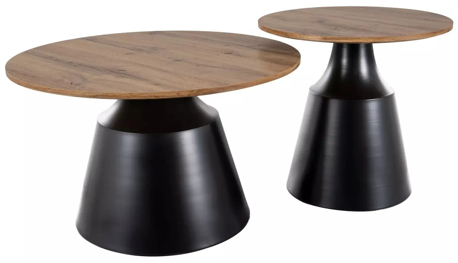 Комплект журнальных столиков Signal Itaka (Artisan Oak/Black)