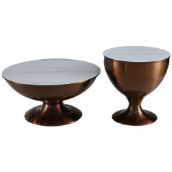 Set mese pentru reviste Signal Salsa (White Marble/Copper) Thumb