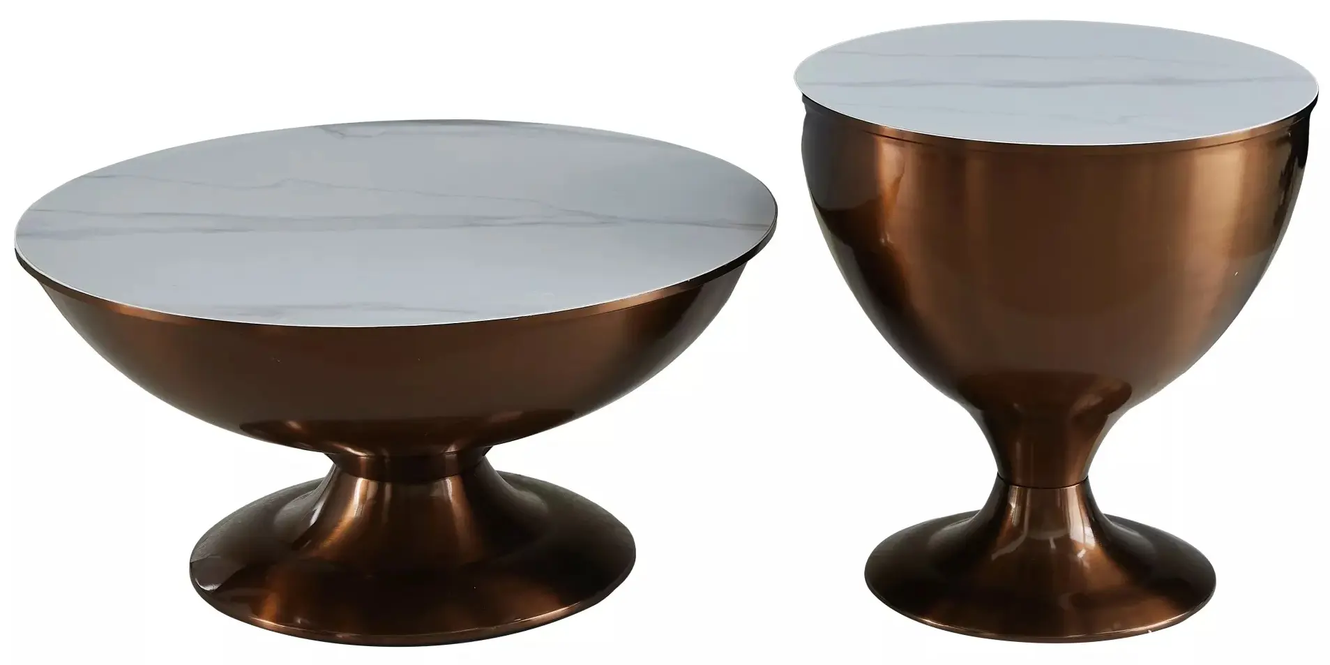 Set mese pentru reviste Signal Salsa (White Marble/Copper)