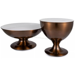 Set mese pentru reviste Signal Salsa (White Marble/Copper)