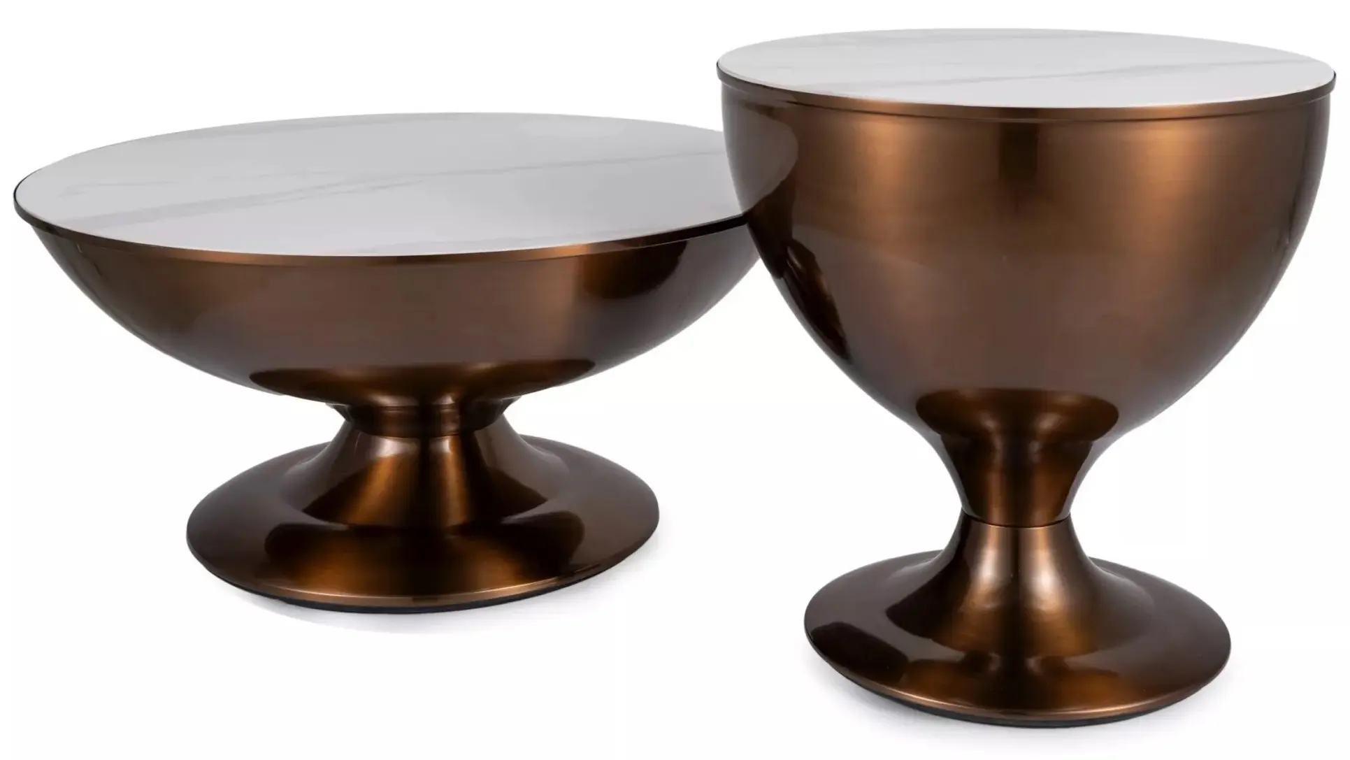 Set mese pentru reviste Signal Salsa (White Marble/Copper)