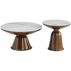 Set mese pentru reviste Signal Vera (White Marble/Copper) Thumb