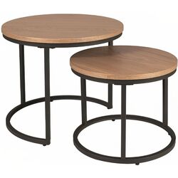 Set masute pentru reviste Signal Amaro (Oak/Black)