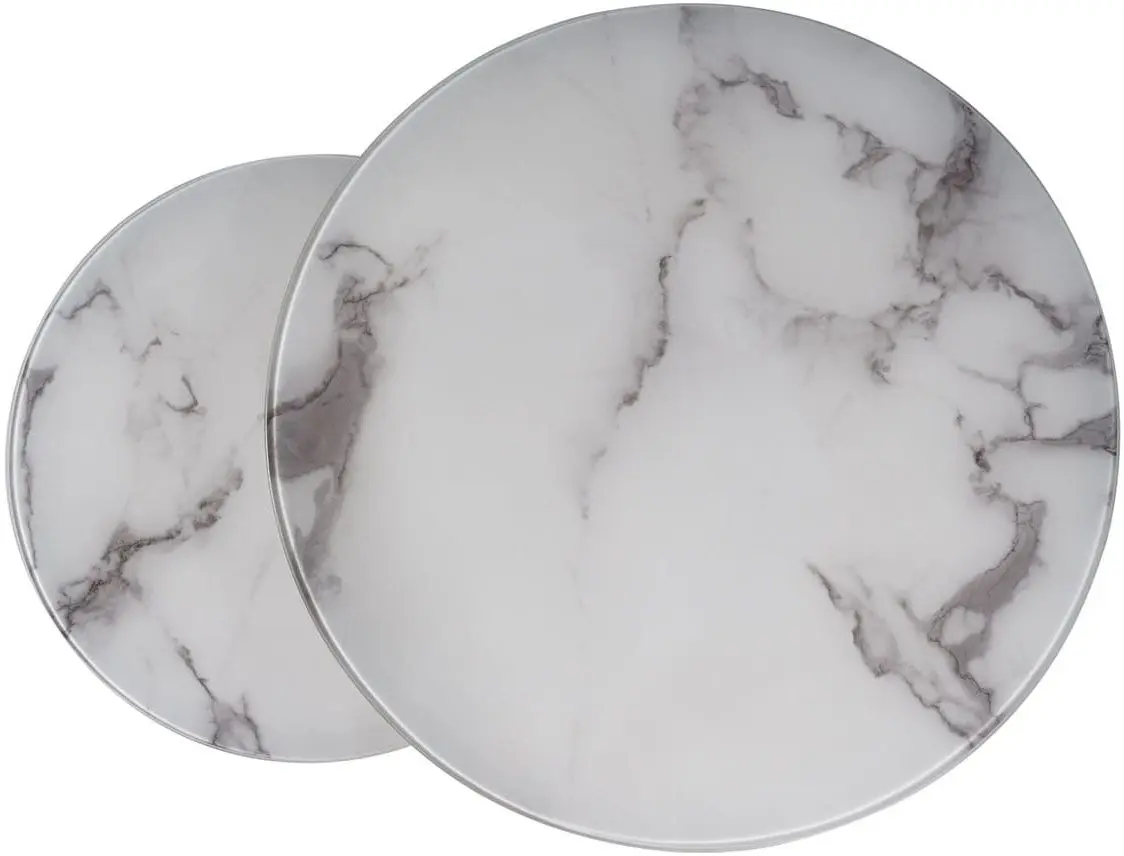 Набор журнальных столиков Signal Atlanta B II (White Marble/Chrome)