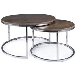 Set mese pentru reviste Signal Atlanta III (Walnut/Chrome) Thumb