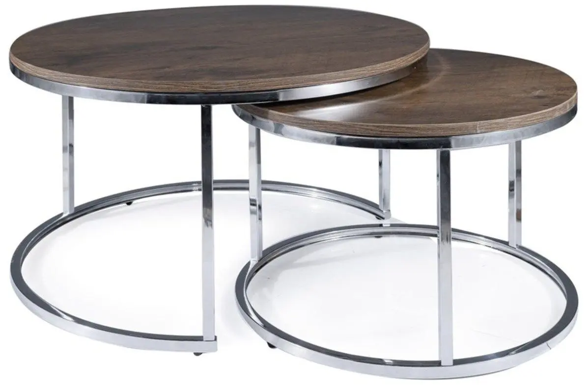 Set mese pentru reviste Signal Atlanta III (Walnut/Chrome) - 2